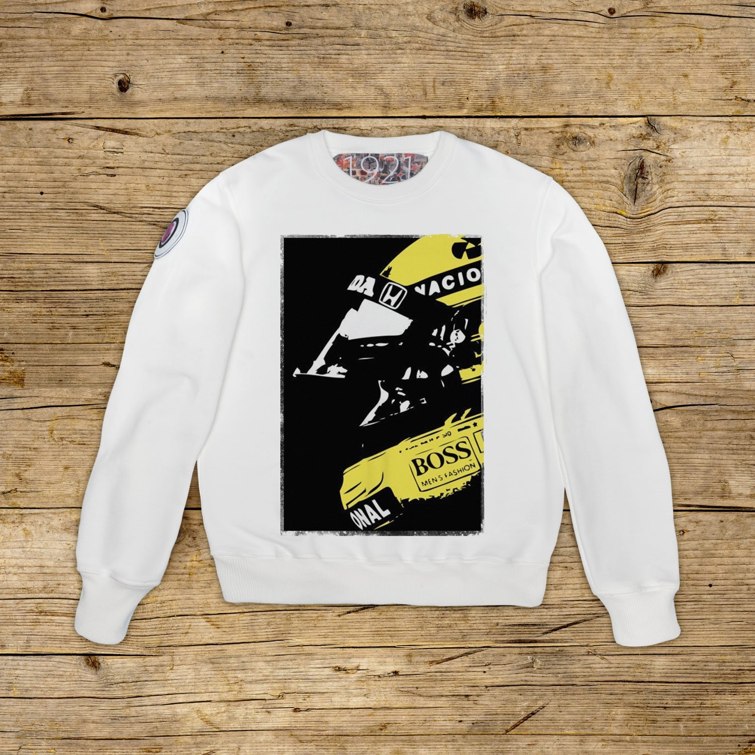 Ayrton Stencil • Felpa Girocollo Donna