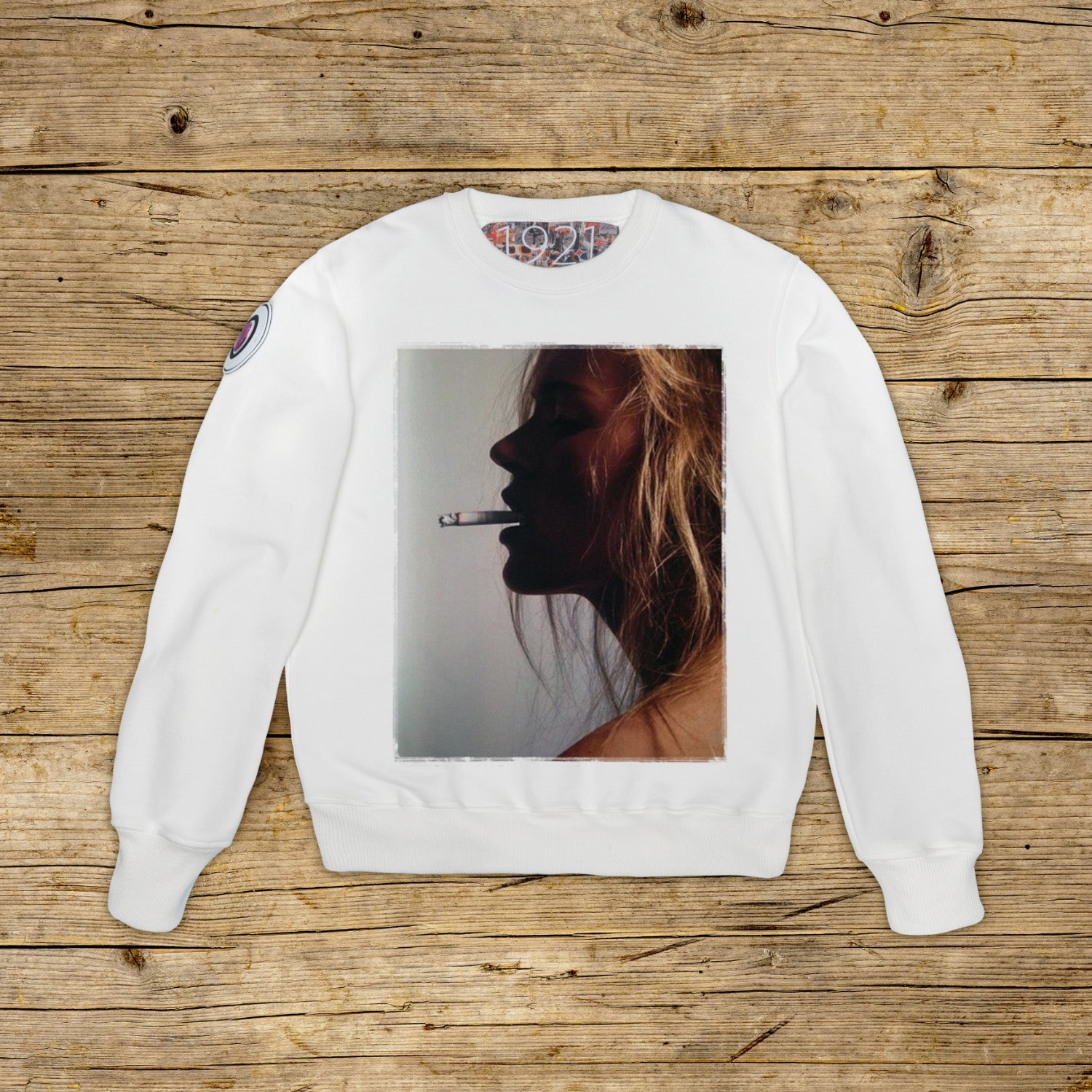 Side Smoke • Felpa Girocollo Donna