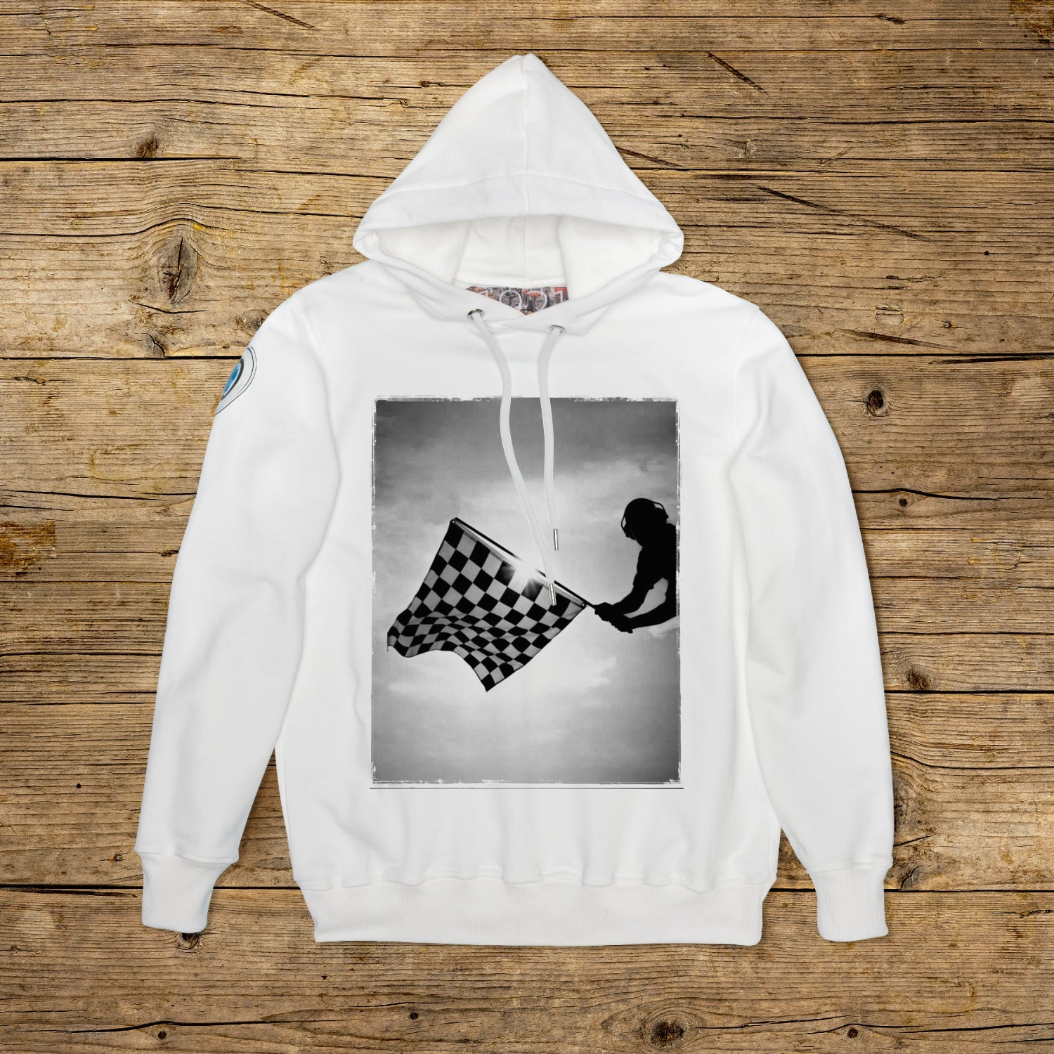 Grid Silhouette • Felpa Cappuccio Uomo
