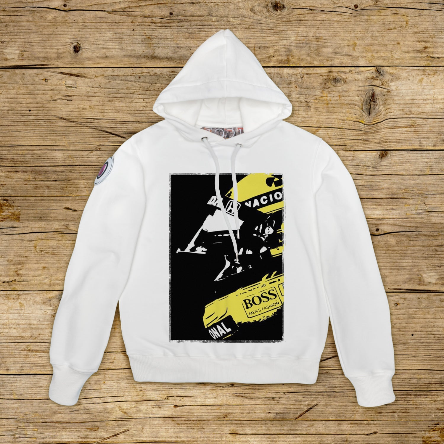 Ayrton Stencil • Felpa Cappuccio Donna