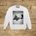 Grid Silhouette • Felpa Girocollo Uomo