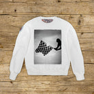 Grid Silhouette • Felpa Girocollo Donna