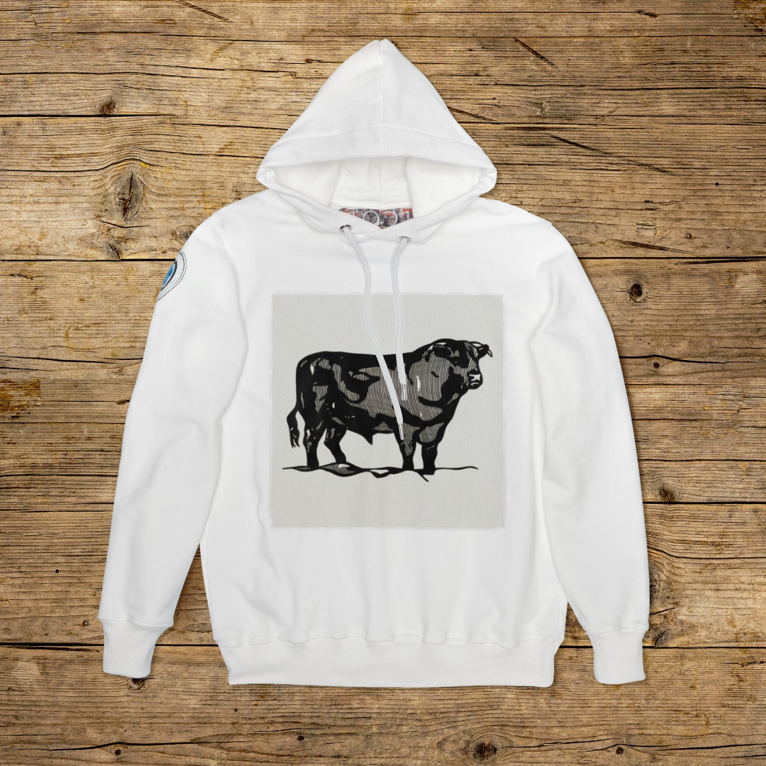 Bull Silhouette • Felpa Cappuccio Uomo